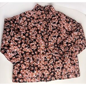 NWT Social Standard Floral Quilted Jacket Comfy Women's size M